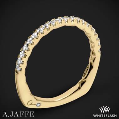 18k Yellow Gold A. Jaffe MRS742QB Classics Diamond Wedding Ring