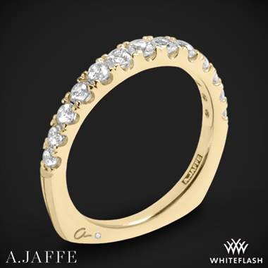 18k Yellow Gold A. Jaffe MRS898 Diamond Wedding Ring