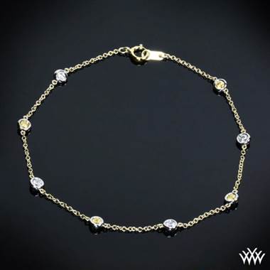 18k Yellow Gold “Color Me Mine” Diamond and Yellow Sapphire Bracelet