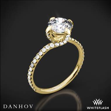 18k Yellow Gold Danhov ZE138 Eleganza Diamond Engagement Ring