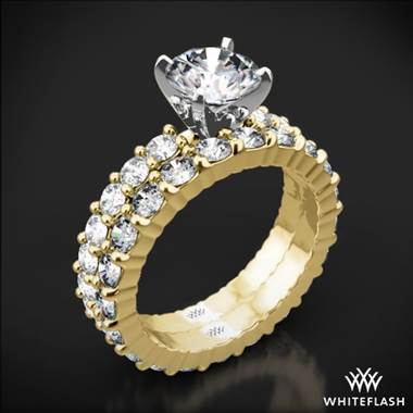 18k Yellow Gold Diamonds for an Eternity Diamond Wedding Set