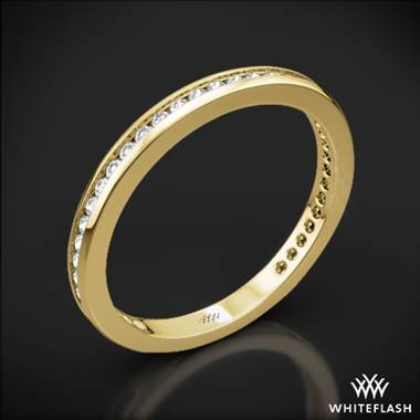 18k Yellow Gold Honey Channel-Set Diamond Wedding Ring