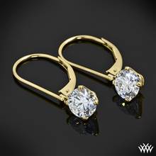 18k Yellow Gold "Inspiration-Al" Diamond Earring Settings | Whiteflash