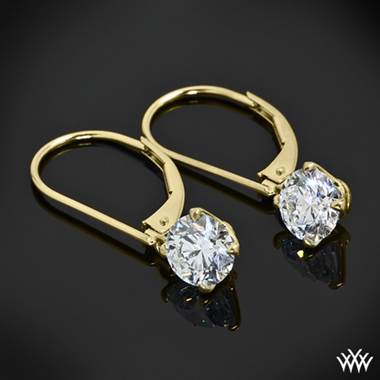 18k Yellow Gold "Inspiration-Al" Diamond Earring Settings