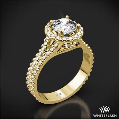 18k Yellow Gold Park Avenue Diamond Engagement Ring
