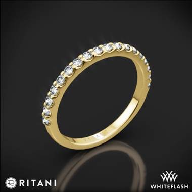 18k Yellow Gold Ritani 21323 French-Set Diamond Wedding Ring