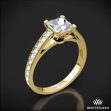 18k Yellow Gold Serendipity Diamond Engagement Ring for Princess