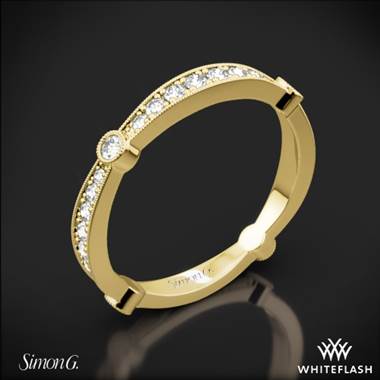 18k Yellow Gold Simon G. MR1546 Delicate Diamond Wedding Ring