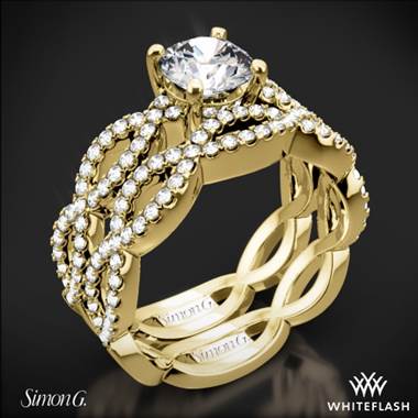 18k Yellow Gold Simon G. MR1596 Fabled Diamond Wedding Set