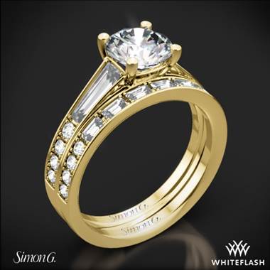 18k Yellow Gold Simon G. MR2220 Duchess Diamond Wedding Set