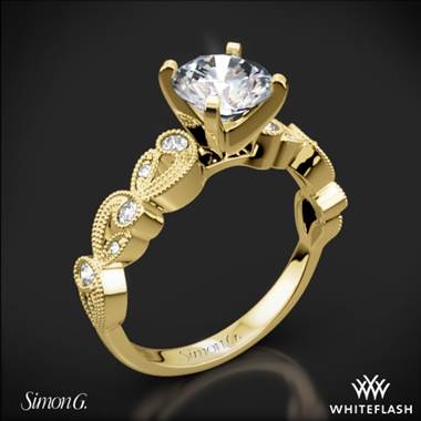 18k Yellow Gold Simon G. TR473 Duchess Diamond Engagement Ring