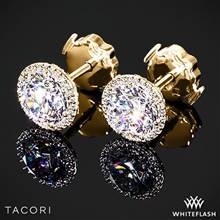 18k Yellow Gold Tacori FE 670 6.5 Diamond Earrings to Hold 2ctw - Settings Only | Whiteflash