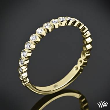 18k Yellow Gold Valoria Jazz Bezel Diamond Ring