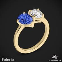 18k Yellow Gold Valoria Pear Two Stone Right Hand Ring - Setting Only | Whiteflash
