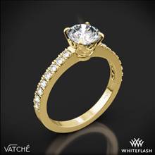 18k Yellow Gold Vatche 1003 5th Ave Pave Diamond Engagement Ring | Whiteflash