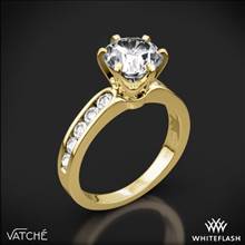 18k Yellow Gold Vatche 1020 6-Prong Channel Diamond Engagement Ring | Whiteflash
