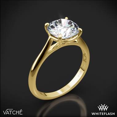 18k Yellow Gold Vatche 1508 Venus Solitaire Engagement Ring