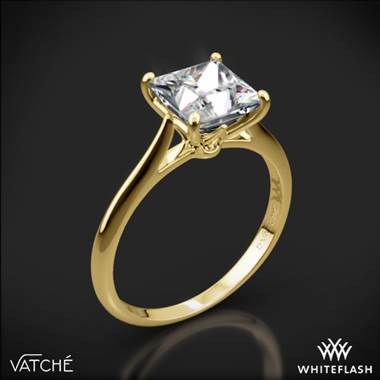 18k Yellow Gold Vatche 1520 Lyric Solitaire Engagement Ring for Princess