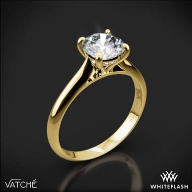 18k Yellow Gold Vatche 187 Caroline Solitaire Engagement Ring