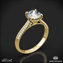 18k Yellow Gold Vatche 189 Caroline Pave Diamond Engagement Ring | Whiteflash