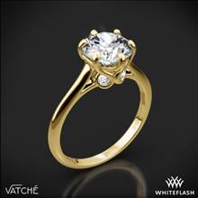 18k Yellow Gold Vatche 191 Swan Solitaire Engagement Ring | Whiteflash