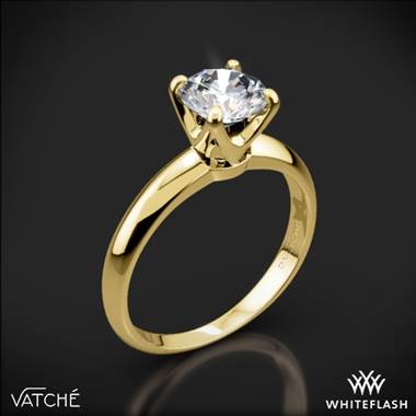 18k Yellow Gold Vatche U-114 5th Avenue Solitaire Engagement Ring