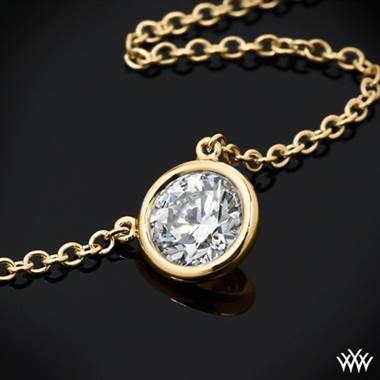 18k Yellow Gold Verismo Diamond Pendant - Setting Only