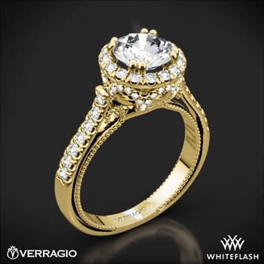 18k Yellow Gold Verragio ENG-0433R Couture Diamond Engagement Ring