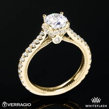 18k Yellow Gold Verragio ENG-0460R Couture Diamond Engagement Ring