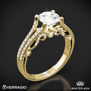 18k Yellow Gold Verragio INS-7063R Insignia Diamond Engagement Ring