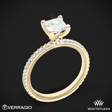 18k Yellow Gold Verragio Tradition TR120P4 Diamond 4 Prong Engagement Ring