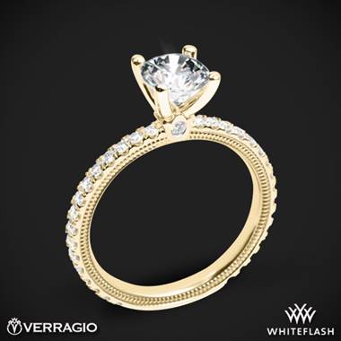 18k Yellow Gold Verragio Tradition TR150R4 Diamond 4 Prong Engagement Ring