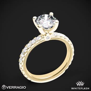 18k Yellow Gold Verragio Tradition TR210R4 Diamond 4 Prong Engagement Ring