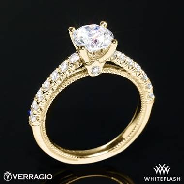 18k Yellow Gold Verragio V-951-R2.0 Renaissance Diamond Engagement Ring