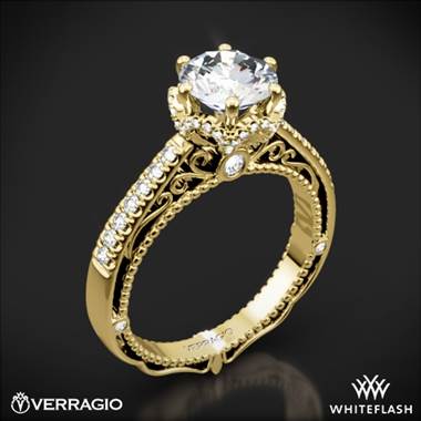 18k Yellow Gold Verragio Venetian Lace AFN-5052-4 Diamond Engagement Ring