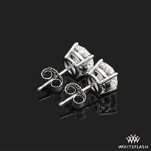2.00ctw 14k White Gold 4 Prong Classic Lab Created Diamond Earrings | Whiteflash