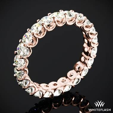 2.00ctw 18k Rose Gold Annette's U-Prong Eternity Diamond Wedding Ring (Size 5.5)