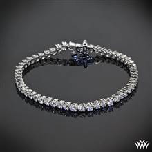 2.00ctw Platinum "Three-Prong" Diamond Tennis Bracelet | Whiteflash