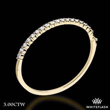 2.99ctw 14k Yellow Gold "Shared-Prong" Diamond Bangle | Whiteflash