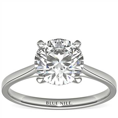 2 Carat Astor Petite Cathedral Solitaire in Platinum (F/VS2) Ready-to-Ship