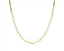 20" Herringbone Chain In 14k Yellow Gold (4mm) | Blue Nile