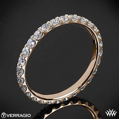 20k Rose Gold Verragio ENG-0350W Full Eternity Diamond Wedding Ring