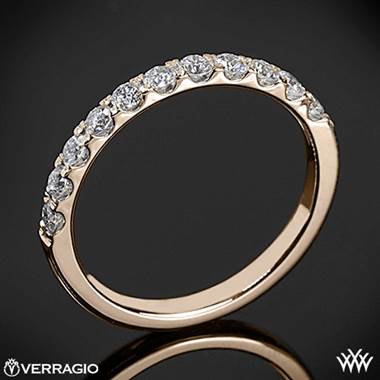 20k Rose Gold Verragio ENG-0352W Prong Set Diamond Wedding Ring