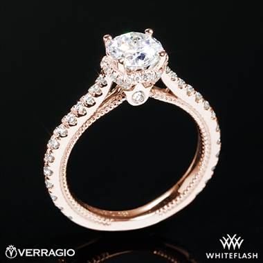 20k Rose Gold Verragio ENG-0460R Couture Diamond Engagement Ring