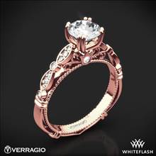 20k Rose Gold Verragio Parisian D-100 Diamond Engagement Ring | Whiteflash