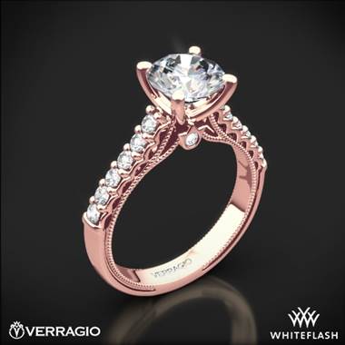 20k Rose Gold Verragio Renaissance 901R7 Diamond Engagement Ring