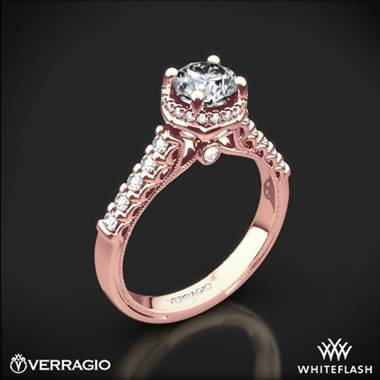 20k Rose Gold Verragio Renaissance 916RD7 Diamond Engagement Ring