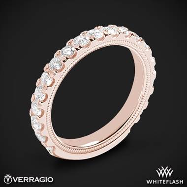 20k Rose Gold Verragio TR250W Diamond Wedding Ring