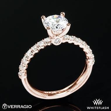 20k Rose Gold Verragio V-950-R2.0 Renaissance Diamond Engagement Ring