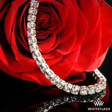 21.70ctw Platinum Four-Prong Timeless Diamond Tennis Bracelet | Whiteflash